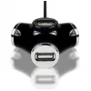 Axagon HUE-X3B koncentrator interfejsów USB 2.0 480 Mbit/s Czarny