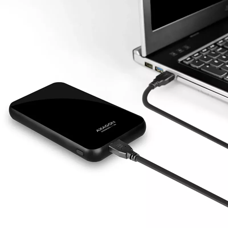 AXAGON EE25-S6B - HDD / SSD-Gehäuse - 2.5 Zoll - SATA - Serial ATA II - Serial ATA III - 5 Gbit/s - USB Konnektivität - Schwarz