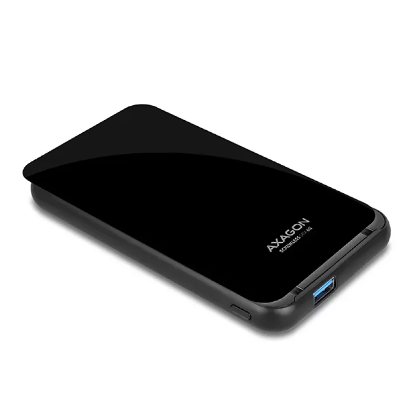 AXAGON EE25-S6B - HDD / SSD-Gehäuse - 2.5 Zoll - SATA - Serial ATA II - Serial ATA III - 5 Gbit/s - USB Konnektivität - Schwarz