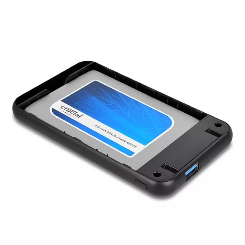 AXAGON EE25-S6B - HDD / SSD-Gehäuse - 2.5 Zoll - SATA - Serial ATA II - Serial ATA III - 5 Gbit/s - USB Konnektivität - Schwarz