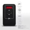 Axagon ACU-PQ22 ładowarka do urządzeń mobilnych Telefon komórkowy, Powerbank, Smartfon, Smartwatch, Tablet, Uniwersalna Czarny AC Szybkie ładowanie Wewnętrzna