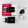 Axagon ACU-PQ22 ładowarka do urządzeń mobilnych Telefon komórkowy, Powerbank, Smartfon, Smartwatch, Tablet, Uniwersalna Czarny AC Szybkie ładowanie Wewnętrzna