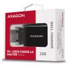 Axagon ACU-PQ22 ładowarka do urządzeń mobilnych Telefon komórkowy, Powerbank, Smartfon, Smartwatch, Tablet, Uniwersalna Czarny AC Szybkie ładowanie Wewnętrzna