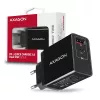 Axagon ACU-PQ22 ładowarka do urządzeń mobilnych Telefon komórkowy, Powerbank, Smartfon, Smartwatch, Tablet, Uniwersalna Czarny AC Szybkie ładowanie Wewnętrzna