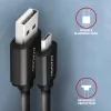 Axagon BUMM-AM10TB Kabel USB 2.0 0,6 m Micro-USB B - USB A 0,48 Gbit/s Czarny