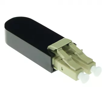 Adapter pętli zwrotnej światłowodowej ACT LC wielomodowy 850 nm, LC, czarny, RoSH, -40 - 75 °C, 40 x 12,4 x 8,6 mm, 40 mm