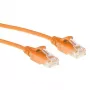 ACT pomarańczowy 1 metr LSZH U/UTP CAT6 datacenter slimline patch kabel snagless z wtyczkami RJ45