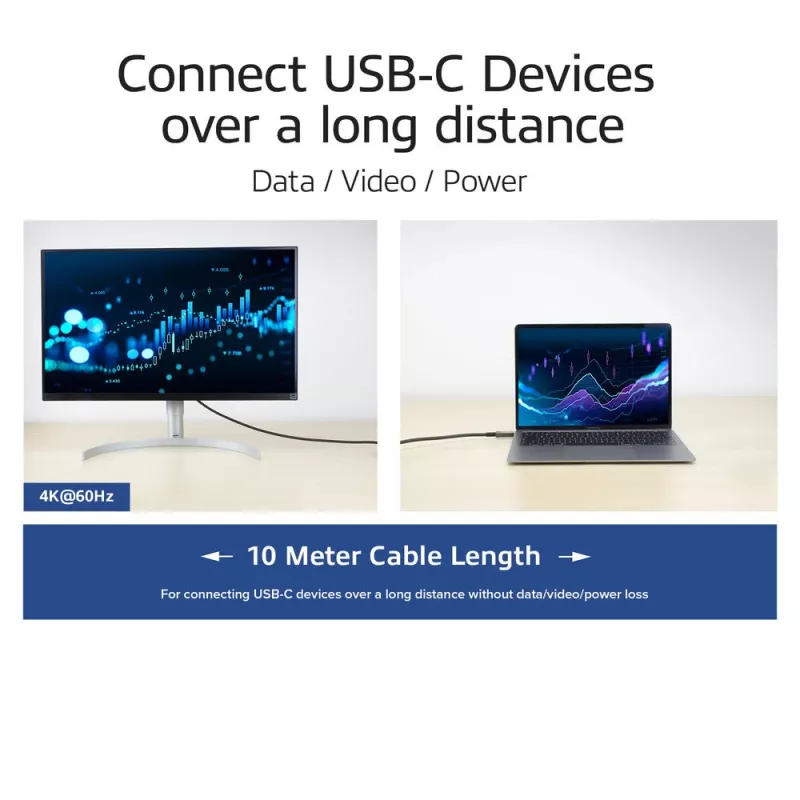 ACT USB-C 3.2 Gen2 Active Optical kabel (AOC) kabel połączeniowy, 10m