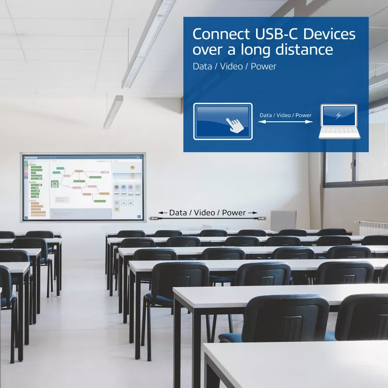 ACT USB-C 3.2 Gen2 Active Optical kabel (AOC) kabel połączeniowy, 10m