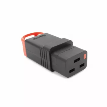 ACT C19 IEC Lock+ złącze rozbieralne czarne, PA190100BK, C19, proste, żeńskie, 250 V, 16 A, czarny, czerwony