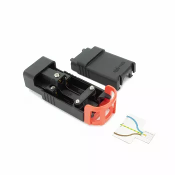 ACT C19 IEC Lock+ złącze rozbieralne czarne, PA190100BK, C19, proste, żeńskie, 250 V, 16 A, czarny, czerwony