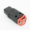ACT C19 IEC Lock+ złącze rozbieralne czarne, PA190100BK, C19, proste, żeńskie, 250 V, 16 A, czarny, czerwony