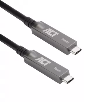 ACT USB-C 3.2 Gen2 Aktywny Kabel Optyczny (AOC), do paneli dotykowych, wideo, dane, zasilanie, 3m