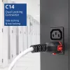 ACT Powercord C14 IEC Lock+ Dual Locking - C15 IEC Lock+ biały 2 m, PC3875