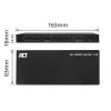 Rozdzielacz ACT 4K HDMI, 1 wejście, 4 wyjścia, obsługa EDID, HDMI, 4x HDMI, 3840 x 2160 pikseli, Czarny, 4K Ultra HD, 10,2 Gbit/s