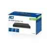 Rozdzielacz ACT 4K HDMI, 1 wejście, 4 wyjścia, obsługa EDID, HDMI, 4x HDMI, 3840 x 2160 pikseli, Czarny, 4K Ultra HD, 10,2 Gbit/s