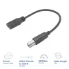 ACT Kabel przejściówki USB Typu-C żeński na USB-B 2.0 do drukarki 0,2m