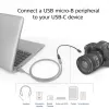 adapter kablowy ACT USB Type-C żeński na USB micro B 2.0 męski 0,2m