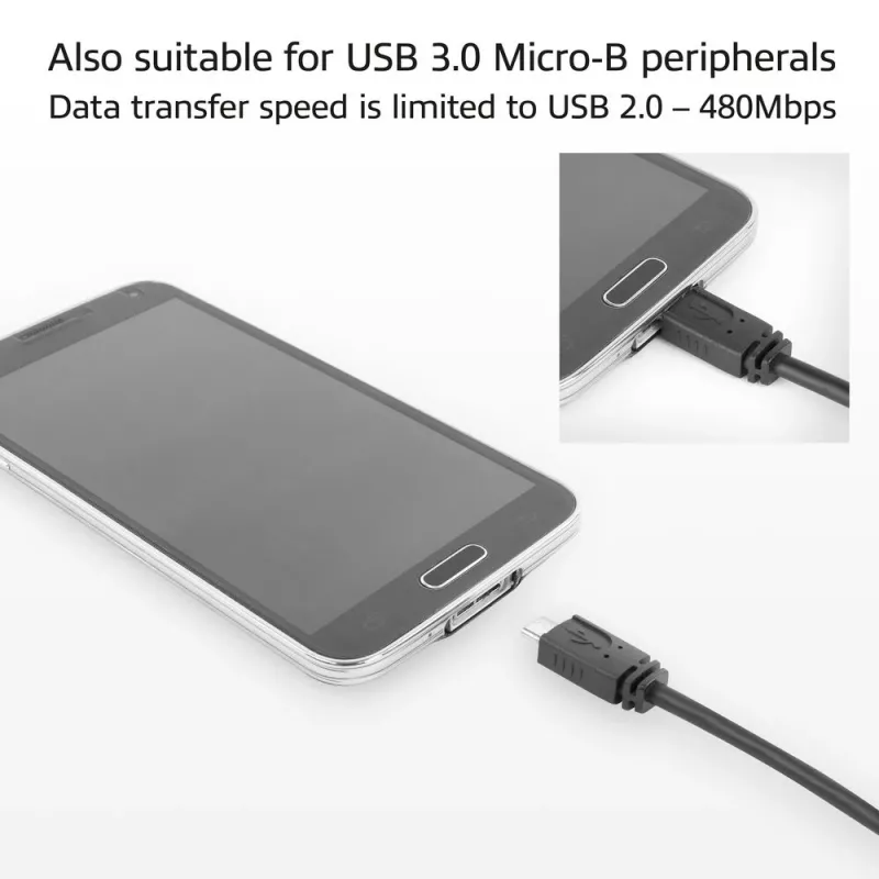 adapter kablowy ACT USB Type-C żeński na USB micro B 2.0 męski 0,2m