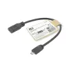 adapter kablowy ACT USB Type-C żeński na USB micro B 2.0 męski 0,2m