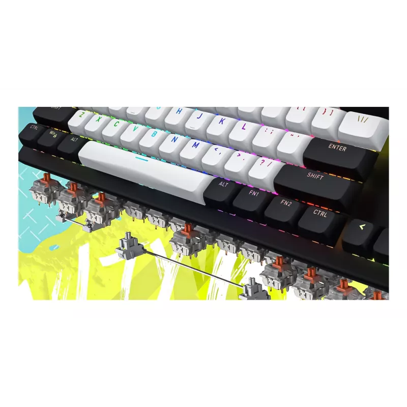 HATOR Gravity TKL klawiatura Gaming USB QWERTY US English Czarna