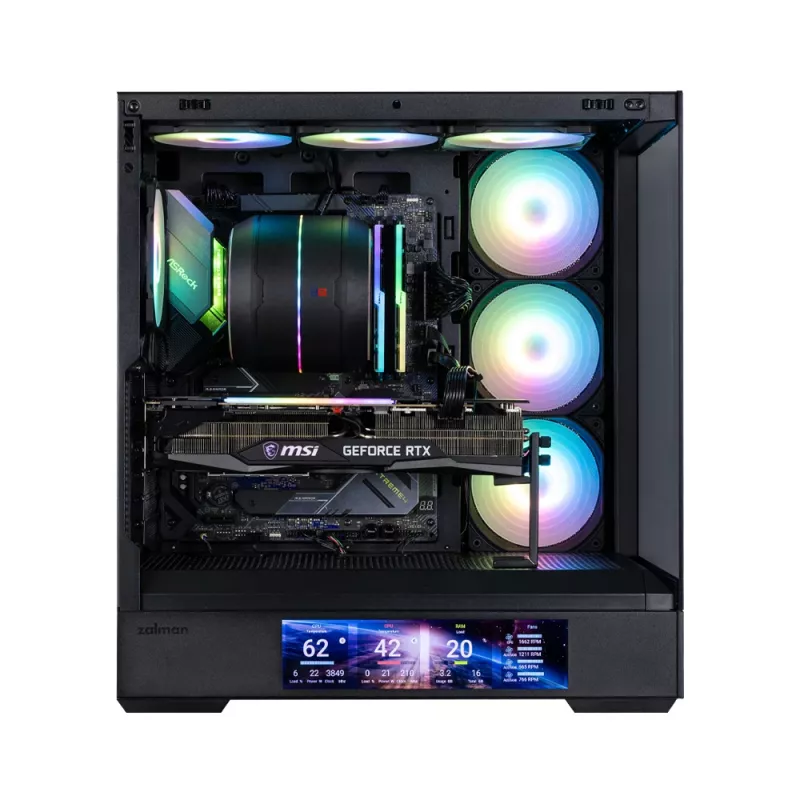 Zalman P40 DS Czarny Midi Tower