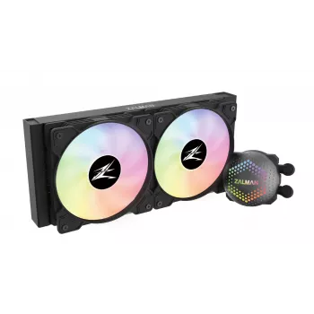 Zalman ALPHA24 Czarny CPU Liquid Cooler 280mm radiator 2 x 140 mm wentylator ARGB pompa Dual Procesor Chłodzenie cieczą All-in-one 12 cm