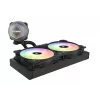 Zalman ALPHA24 Czarny CPU Liquid Cooler 280mm radiator 2 x 140 mm wentylator ARGB pompa Dual Procesor Chłodzenie cieczą All-in-one 12 cm