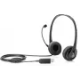 HP Stereo USB Headset, Przewodowy, Biuro/Call center, 20 - 20000 Hz, 110 g, Zestaw słuchawkowy, Czarny