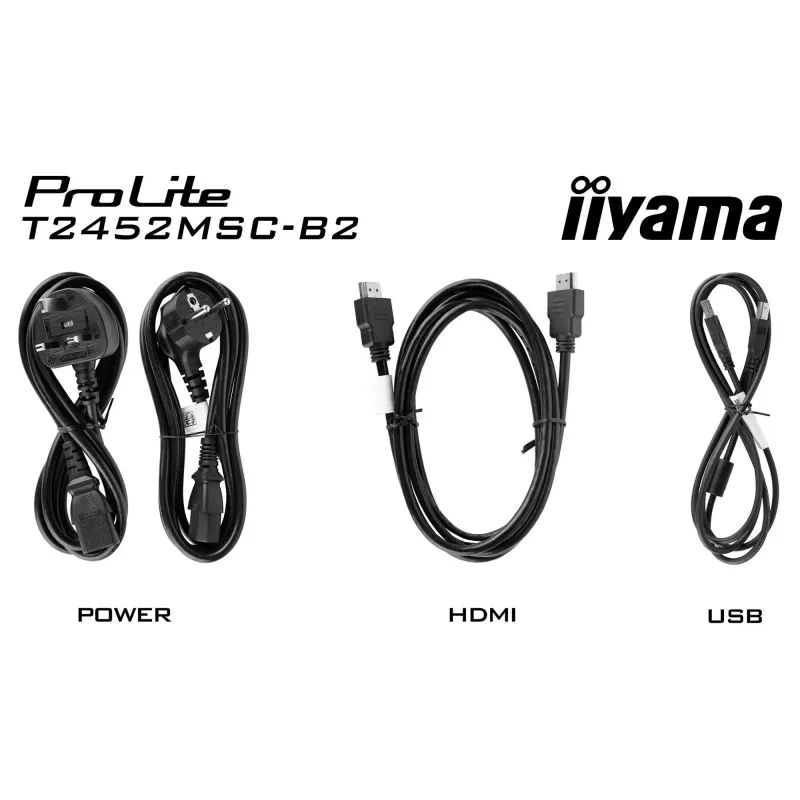 iiyama ProLite T2452MSC-B2 23.8 inch FHD monitor dotykowy