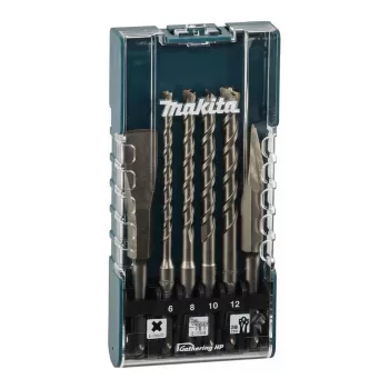 Makita E-15746 SDS-Plus zestaw wierteł i dłut, 6-częściowy