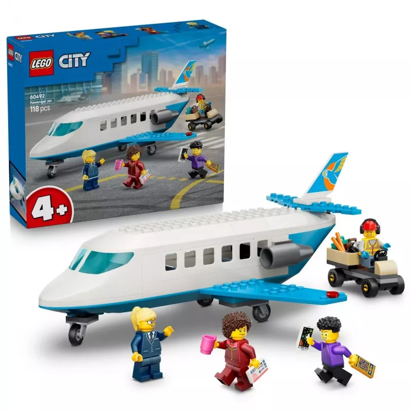 LEGO City 60492 Samolot pasażerski (118 elem.)