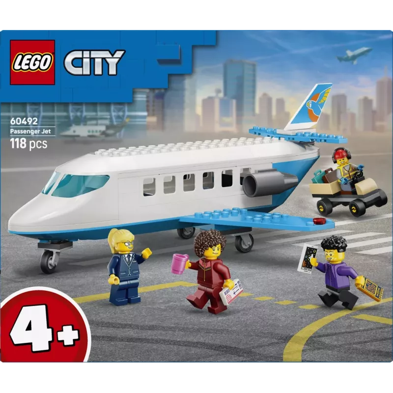 LEGO City 60492 Samolot pasażerski (118 elem.)
