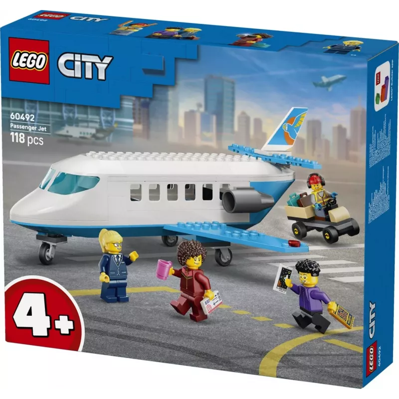 LEGO City 60492 Samolot pasażerski (118 elem.)