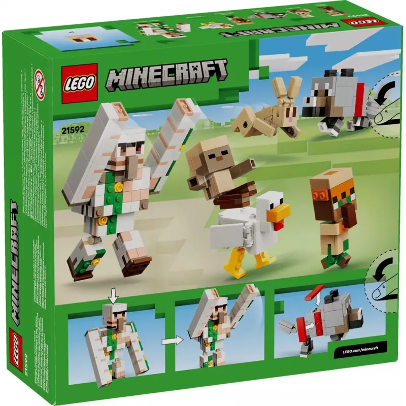 LEGO Minecraft 21592 Atak na pustyni Kurzego Jeźdźca (428 elem.)