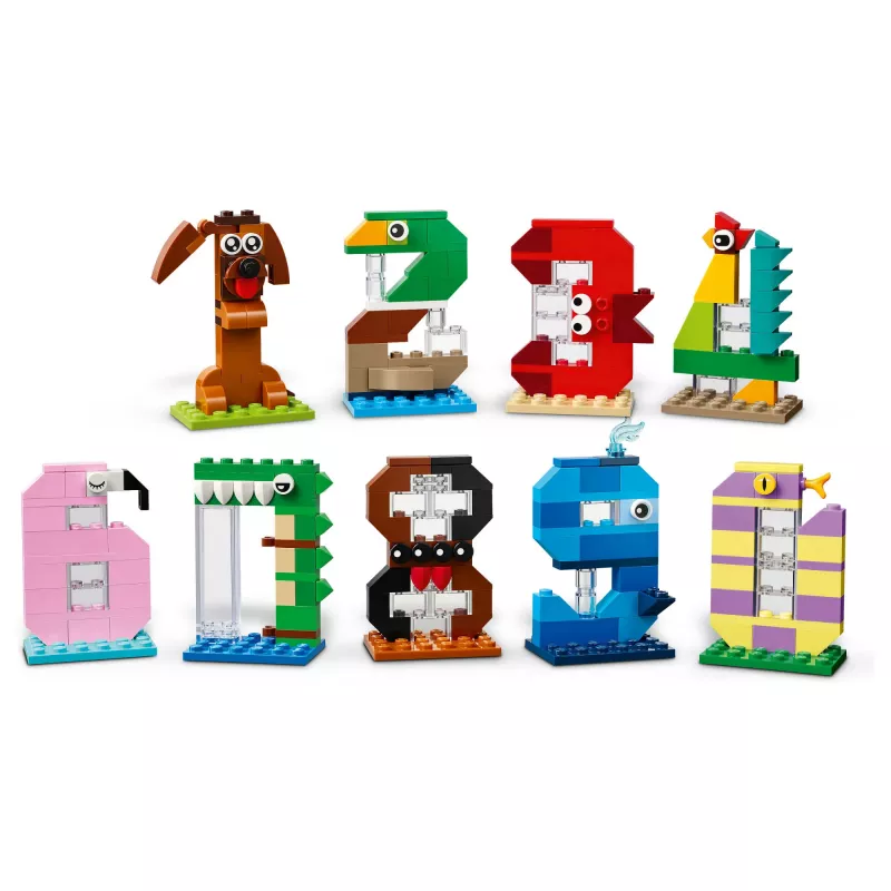LEGO 40807 Liczby urodzinowe - zwierzęce dekoracje na tort (281 elem.)