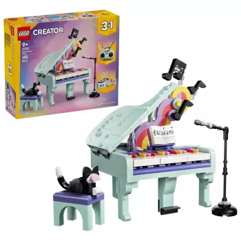 LEGO Creator 3-in-1 31392 Pianino z kotem (485 elem.)