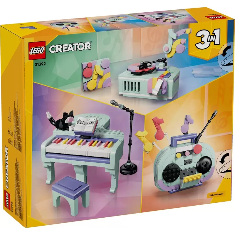 LEGO Creator 3-in-1 31392 Pianino z kotem (485 elem.)