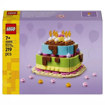 LEGO 40815 Tort urodzinowy - tort do zbudowania ze świeczkami (219 elem.)