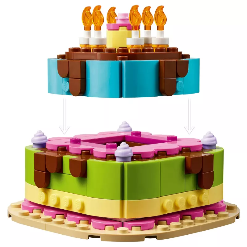 LEGO 40815 Tort urodzinowy - tort do zbudowania ze świeczkami (219 elem.)