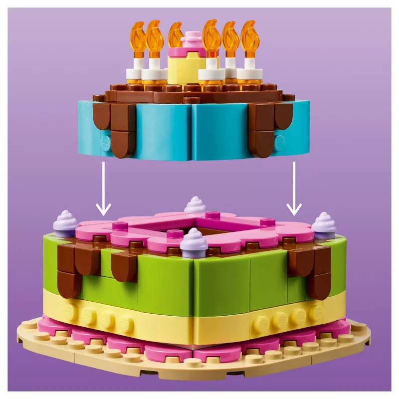 LEGO 40815 Tort urodzinowy - tort do zbudowania ze świeczkami (219 elem.)