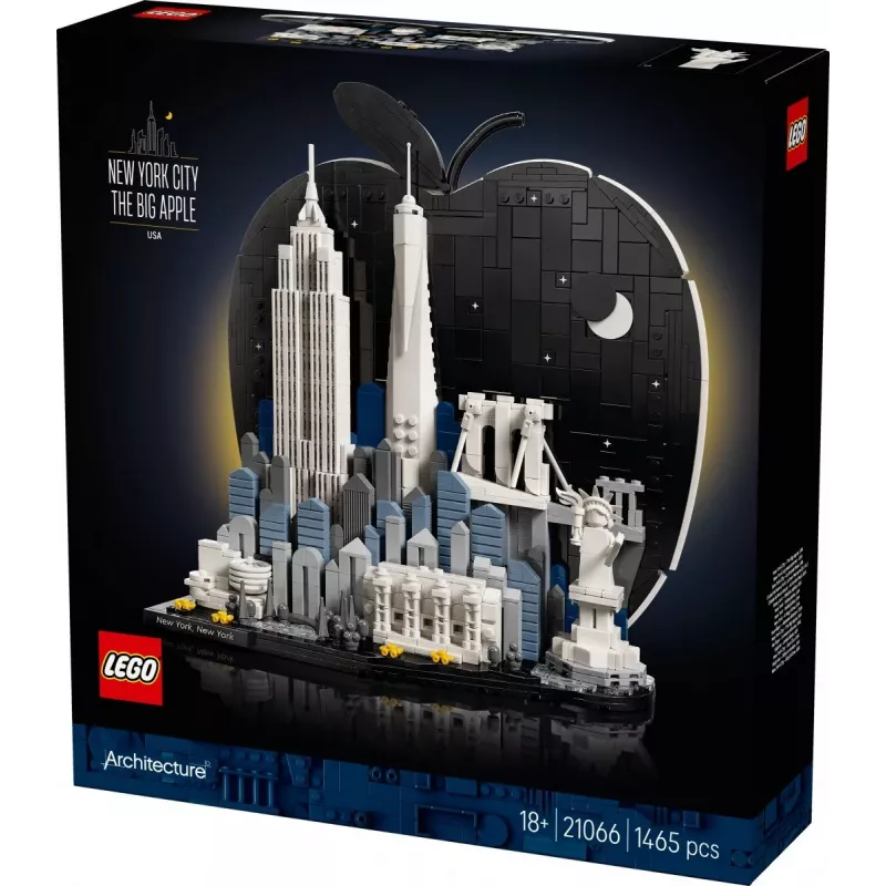 LEGO Architecture 21066 Nowy Jork - Wielkie Jabłko (1465 elem.)