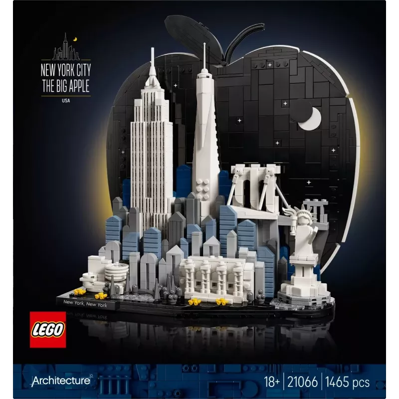 LEGO Architecture 21066 Nowy Jork - Wielkie Jabłko (1465 elem.)