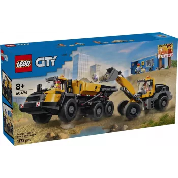 LEGO City 60494 Wywrotka i ładowarka czołowa (1132 elem.)