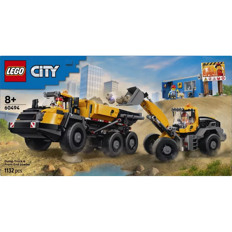 LEGO City 60494 Wywrotka i ładowarka czołowa (1132 elem.)