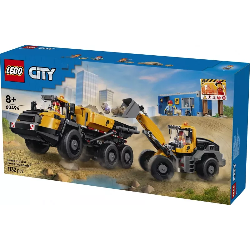 LEGO City 60494 Wywrotka i ładowarka czołowa (1132 elem.)