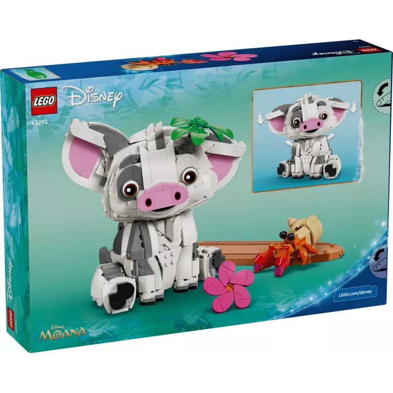 LEGO Disney 43292 Pua (Vaiana) figurka do zbudowania (885 elem.)