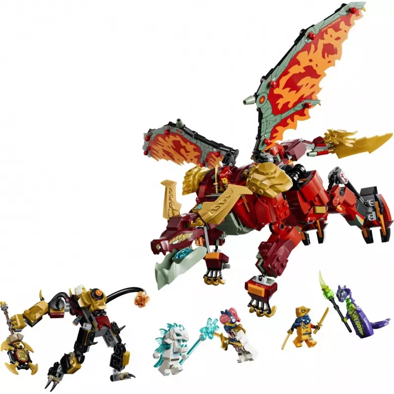 LEGO NINJAGO 71868 Transformujący się smoczy mech Wyldfyre (821 elem.)