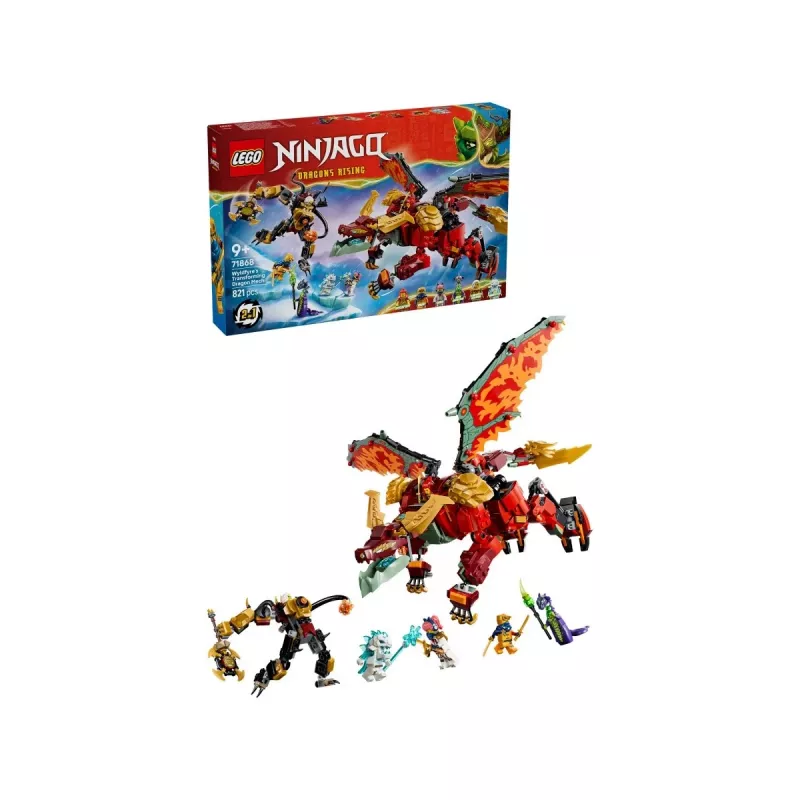LEGO NINJAGO 71868 Transformujący się smoczy mech Wyldfyre (821 elem.)