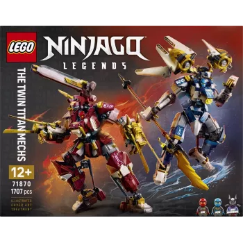LEGO NINJAGO 71870 Bliźniacze tytanowe mechy (1707 elem.)
